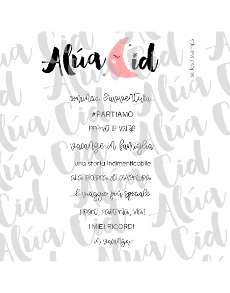 Momenti di Vacanza ITALIAN clear stamps set | Alúa Cid