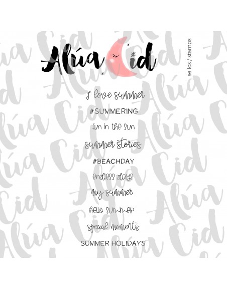 Summer Moments clear stamp | Alúa Cid