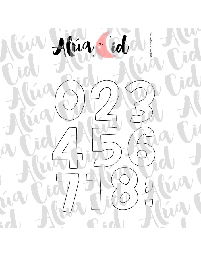 123 Brady clear stamps set | Alúa Cid