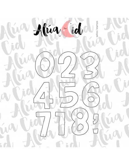 123 Brady clear stamps set | Alúa Cid