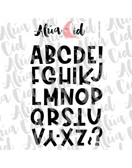ABC Bunch clear stamps set | Alúa Cid