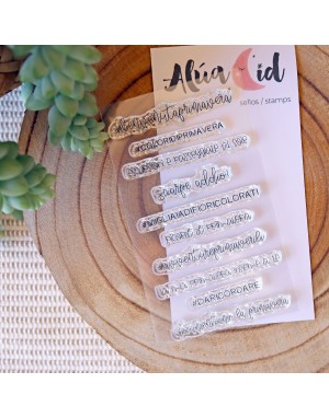 Momenti di Vacanza ITALIAN clear stamps set | Alúa Cid