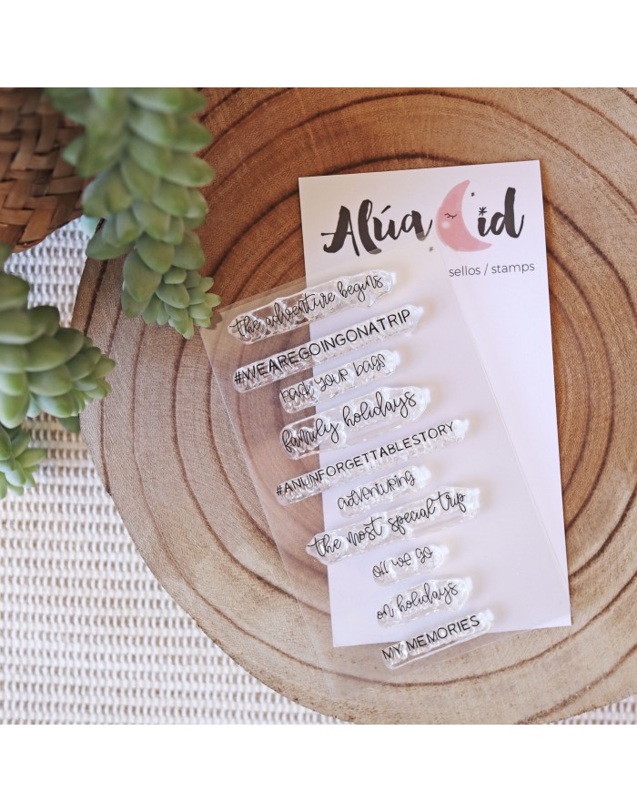 Vacations Moments clear stamp | Alúa Cid