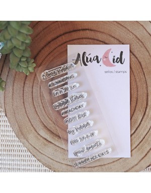 Summer Moments clear stamp | Alúa Cid