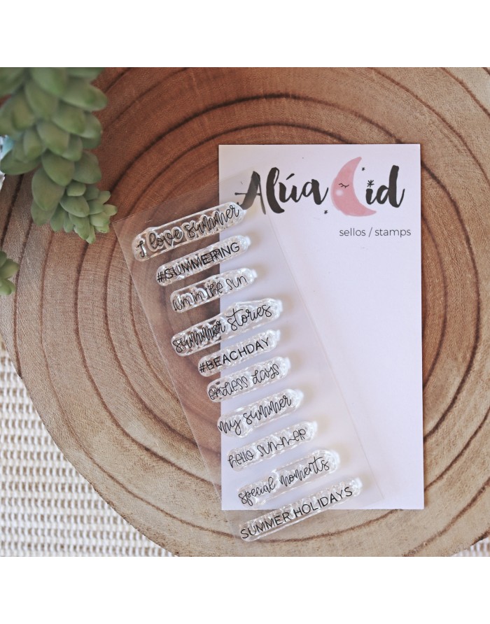 Summer Moments clear stamp | Alúa Cid