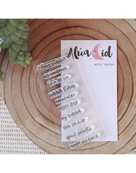 Summer Moments clear stamp | Alúa Cid