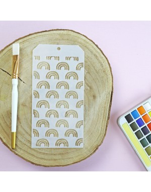 Arcoíris stencil | Alúa Cid design