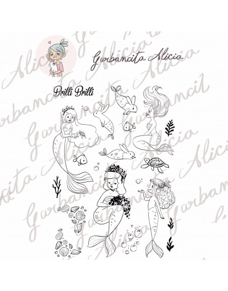 Purpurina 12x12" paper pad | Garbancita Alicia design