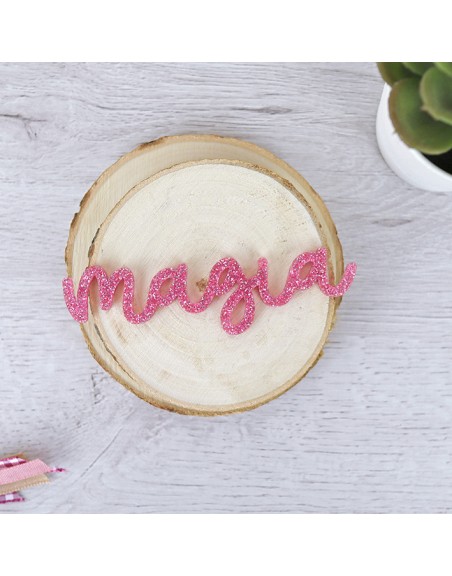 Magia glitter acrylic word | Ari collection