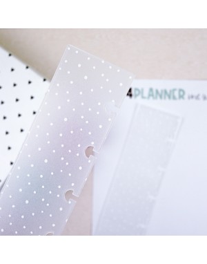 A5 DISC binder guide Topos Blancos. Pack of 2