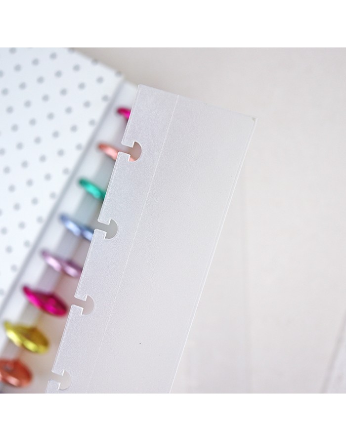 XL DISC binder guide Transparente. Pack of 2