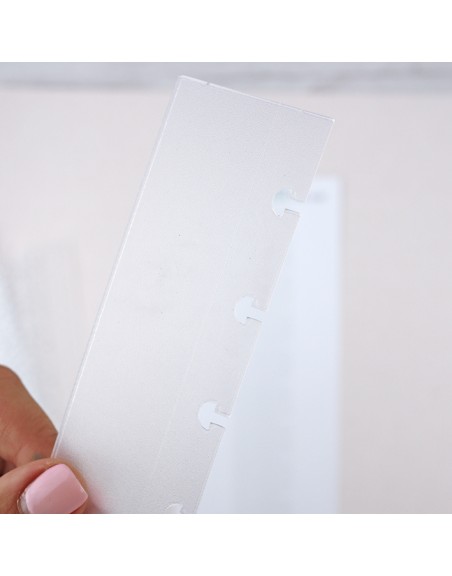 Binding guides for binding A5 discs