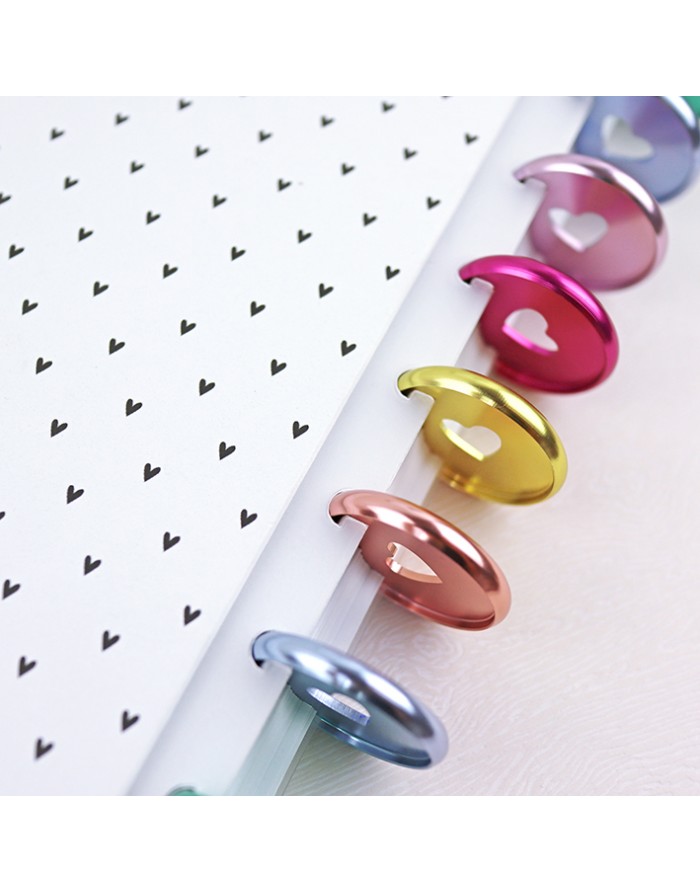 Binding guides for binding A5 discs