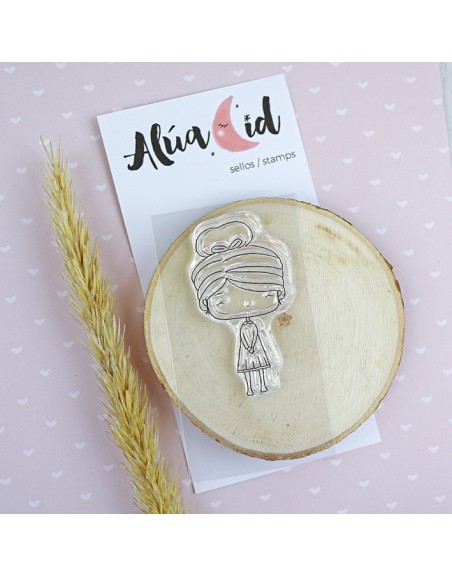 'Pequeña Ari' Clear stamp, by Alúa Cid | Ari collection