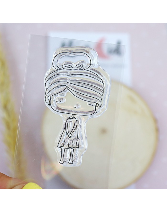 'Pequeña Ari' Clear stamp, by Alúa Cid | Ari collection