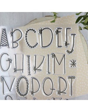 ARI ABC mayúsculas clear stamps set | Alúa Cid