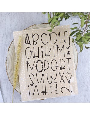 ARI ABC mayúsculas clear stamps set | Alúa Cid 2