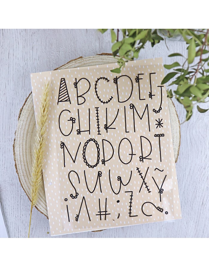 ABC capital letters ARI stamp, Alúa Cid ABC capital letters ARI stamp, Alúa Cid