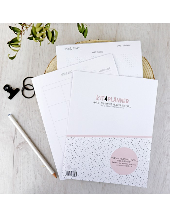 Weekly planner refill