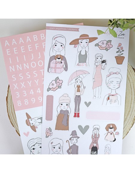 Set of stickers | Adorable Zoe 2.0 collection