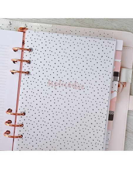 Set planner dividers A5 Topos Negros