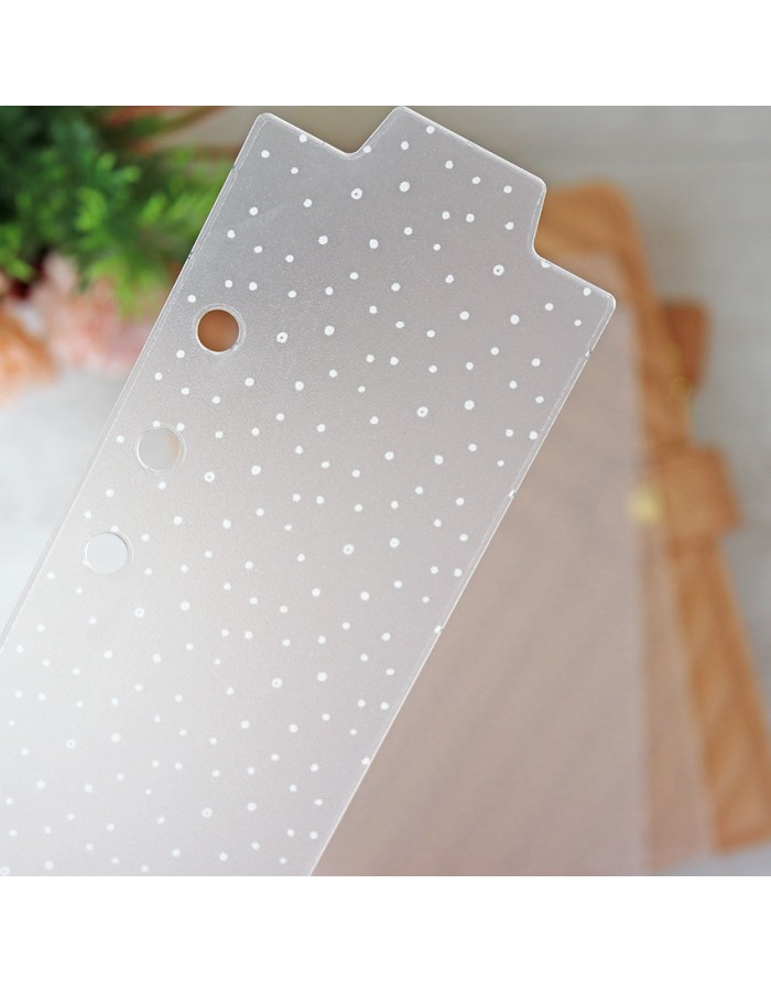 Set planner dividers A5 Topos Blancos