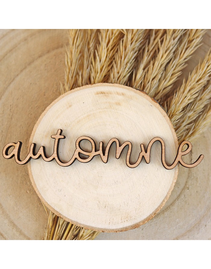 'Automne' wood word