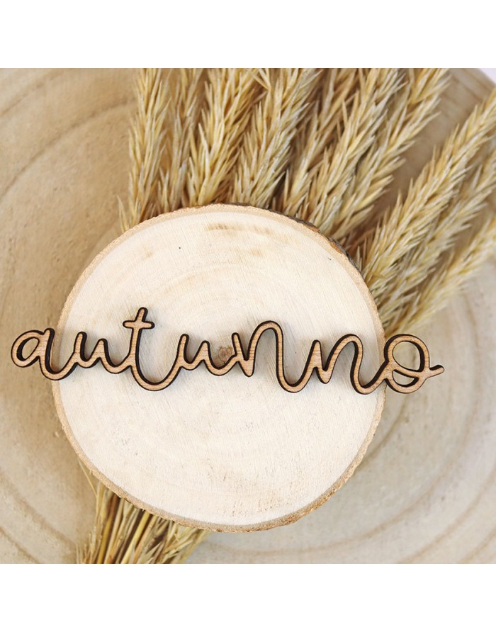 'Autunno' wood word