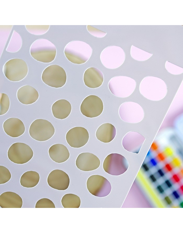 Large dots Stencil