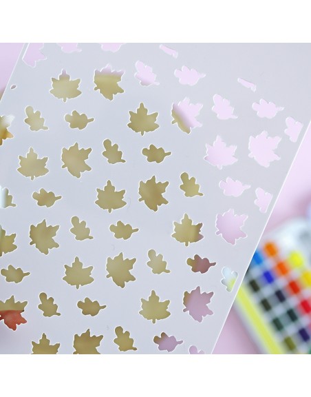 Autumn leaves Stencil