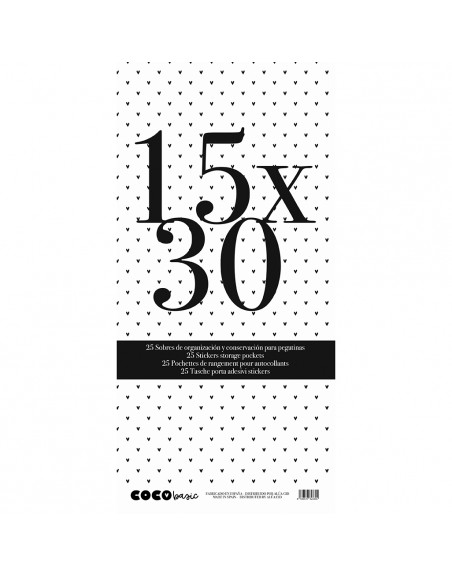 15x30cm organization envelopes