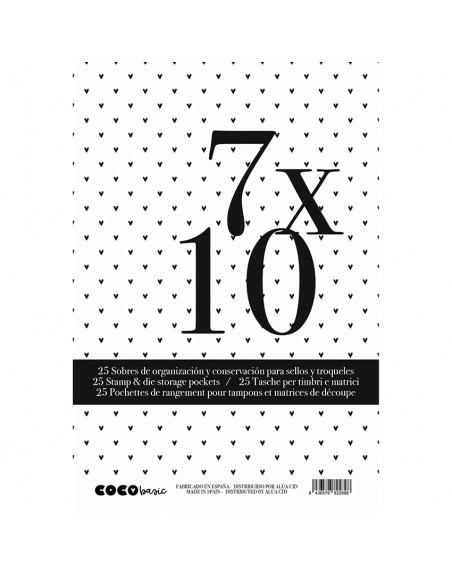 7x10cm organization envelopes