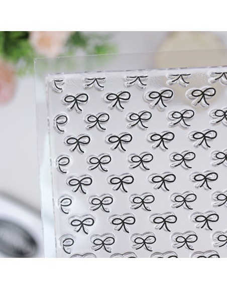 'Bows' background stamp, Alúa Cid