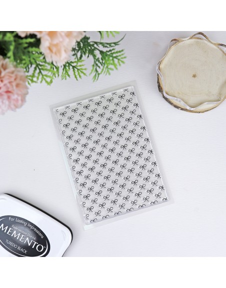 'Bows' background stamp, Alúa Cid