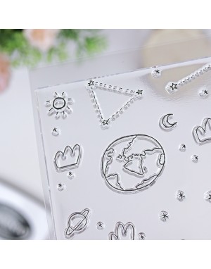 Fondo Galaxia clear stamp | Alúa Cid