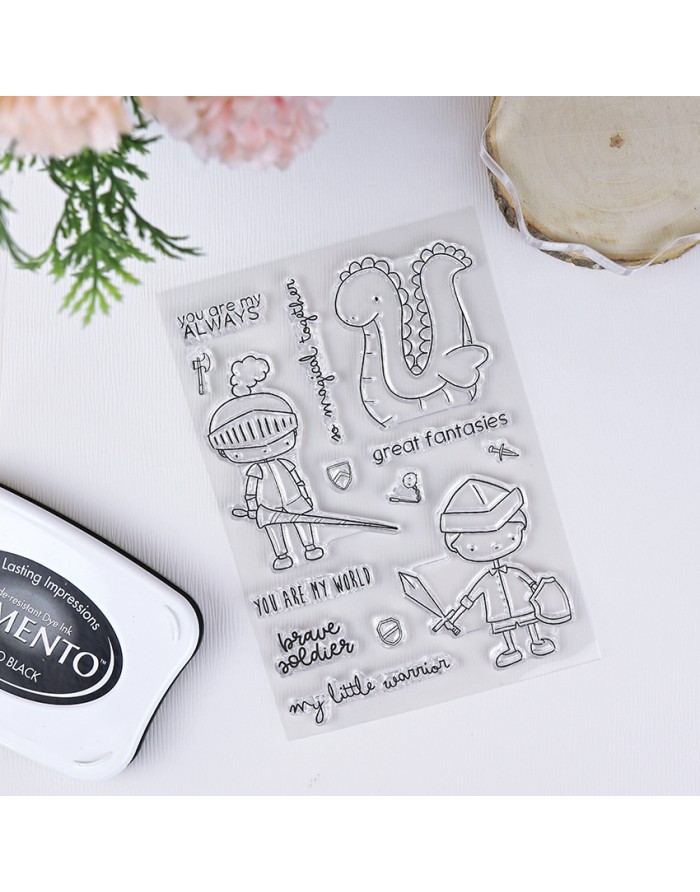 Little warrior clear stamp | Alúa Cid Little warrior clear stamp | Alúa Cid