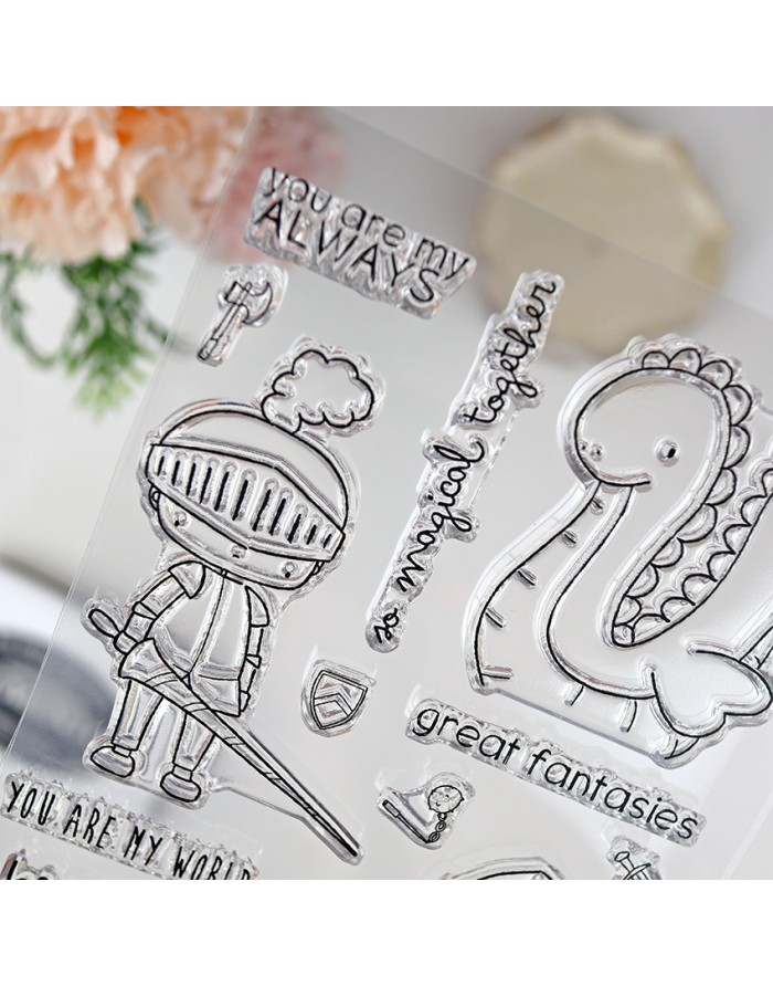 Little warrior clear stamp | Alúa Cid