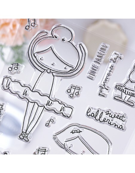 Swan Lake ENGLISH clear stamps set | Alúa Cid