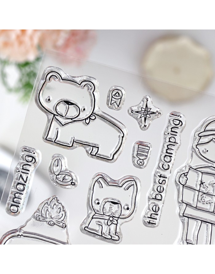 Stamp set 'The best camping' by Alúa Cid