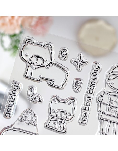 Stamp set 'The best camping' by Alúa Cid