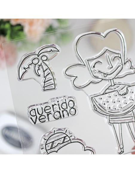 Querido verano clear stamps set | Alúa Cid