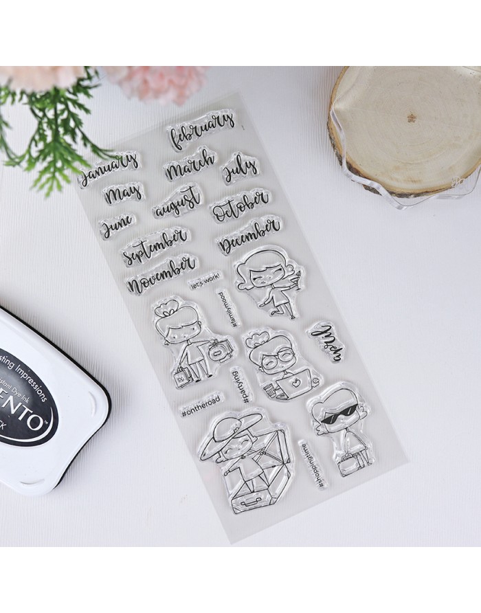 This Year ENGLISH clear stamps set |...