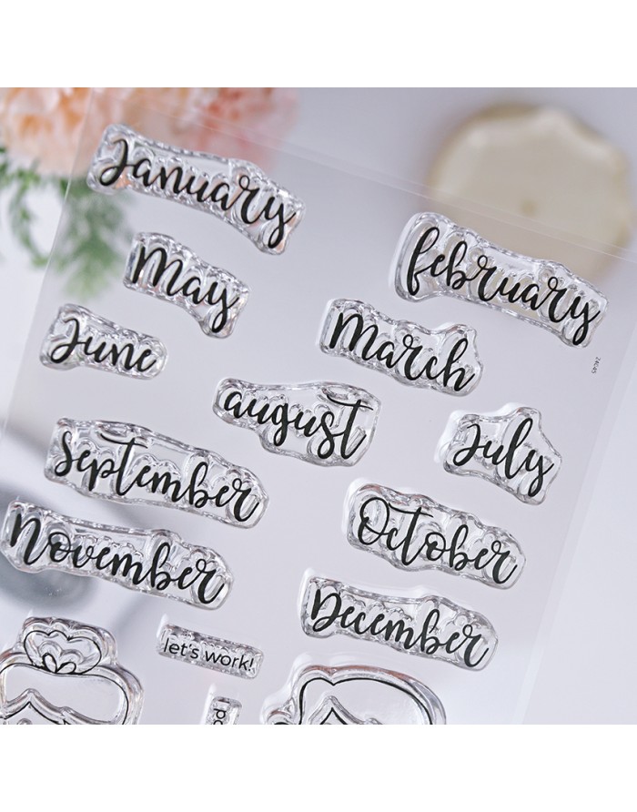 This Year ENGLISH clear stamps set |...