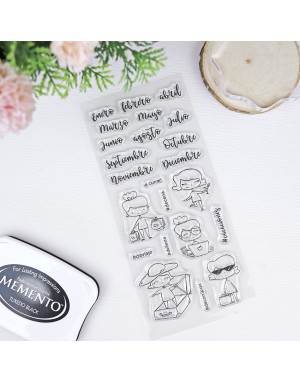 Este año clear stamps set | Alúa Cid