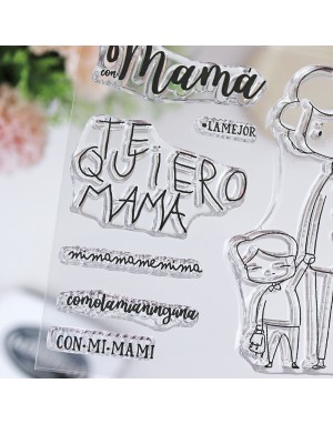 Stamp A.Cid, Con mamá 2