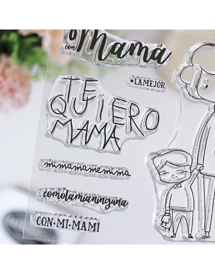 Stamp A.Cid, Con mamá Stamp A.Cid, Con mamá