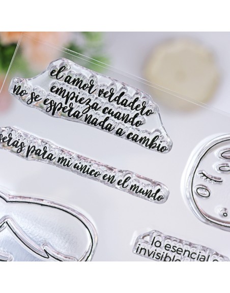 Único en el mundo clear stamps set | Alúa Cid