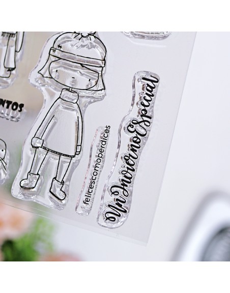 Polar ENGLISH clear stamps set | Alúa Cid