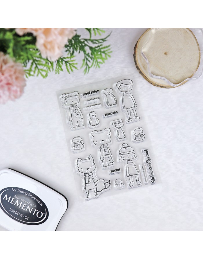 Polar ENGLISH clear stamps set | Alúa...