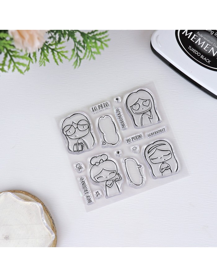 Molomazo clear stamps set | Alúa Cid